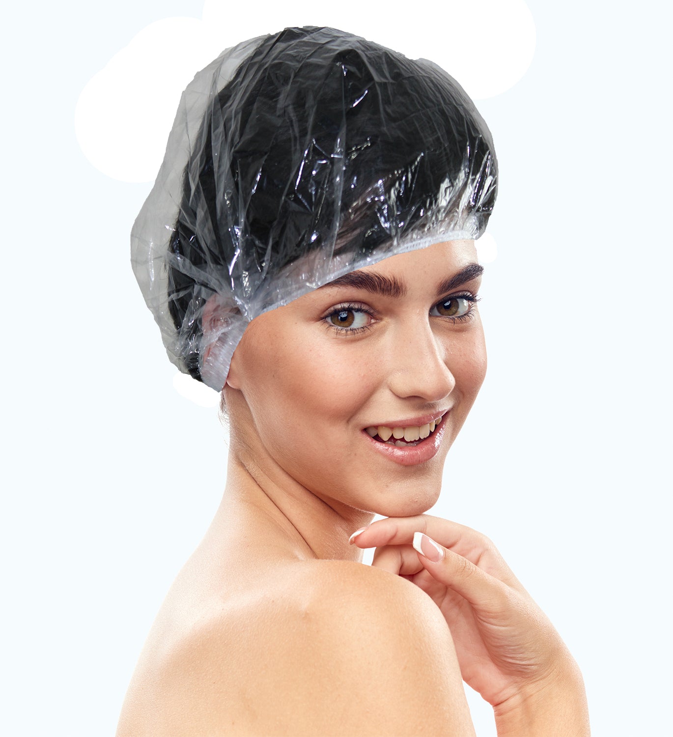 30 Disposable Shower Hair Caps Clear Waterproof UK Free Delivery Bodylife Beauty